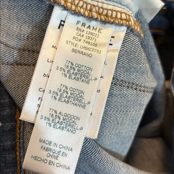 FRAME | denim blue jeans le high skinny 27 - Picture 6 of 6